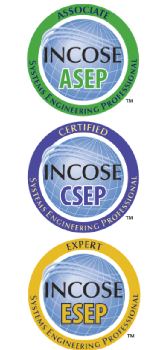 images of ASEP, CSEP, and ESEP badges