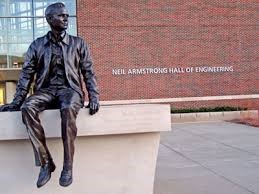 Neil Armstrong Purdue statue